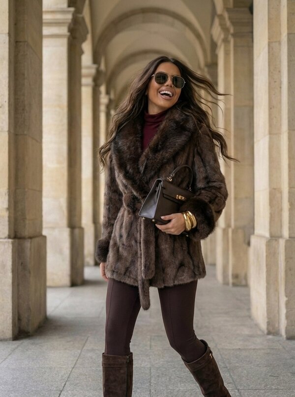 Jennifer faux fur coat