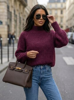 Verona sweater plum