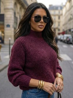 Verona sweater plum