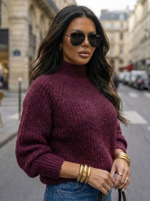 Verona sweater plum