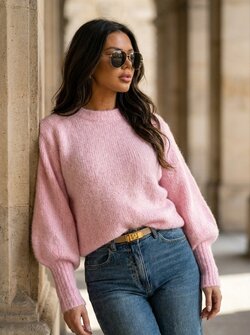 Sweet pink sweater