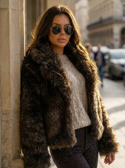 Alice faux fur coat