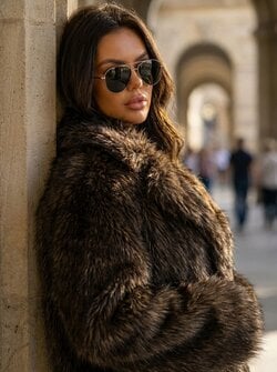 Alice faux fur coat
