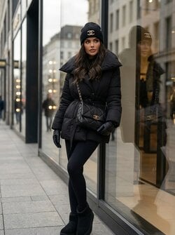 Kayleigh coat short black