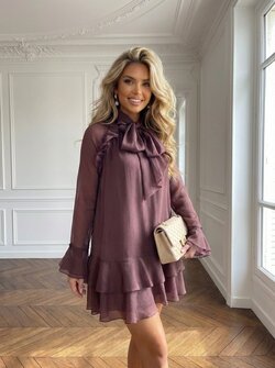 Natalia dress plum
