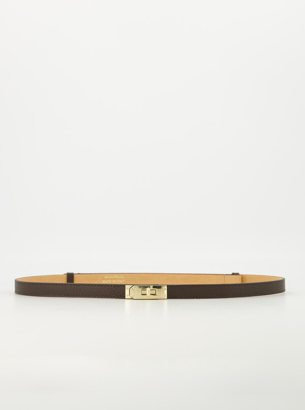 Mia dark brown belt