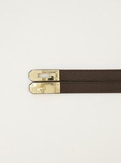 Mia dark brown belt