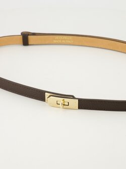 Mia dark brown belt