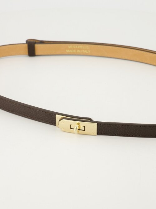 Mia dark brown belt