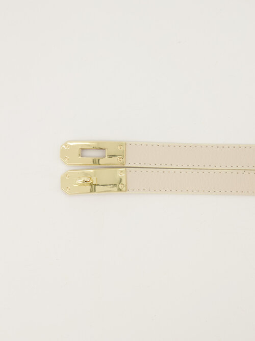 Mia creme belt