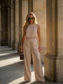 Sia satin set champagne