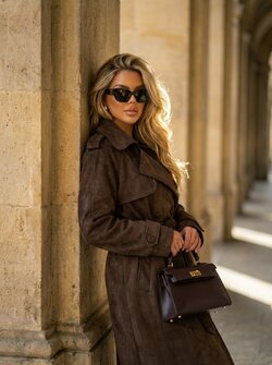 Suede trenchcoat Suede trenchcoat