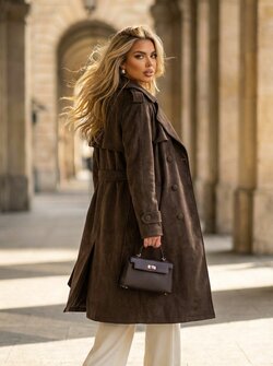 Suede trenchcoat Suede trenchcoat