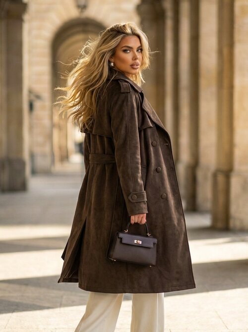 Suede trenchcoat Suede trenchcoat