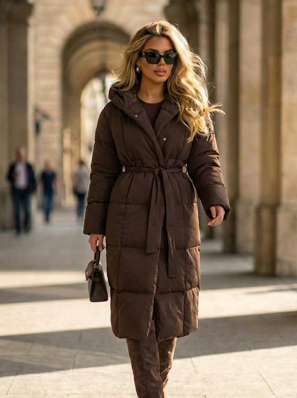 nikkie coat brown