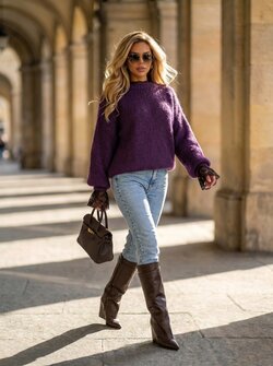 Gulie sweater purple Gulie sweater purple