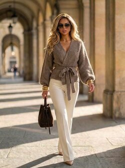 Melania vest taupe Melania vest taupe