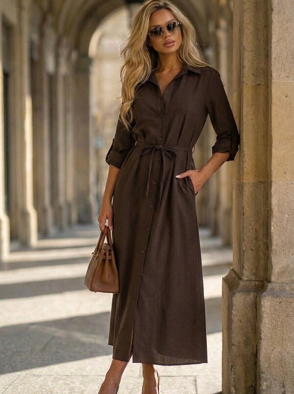 Nicca dress dark brown