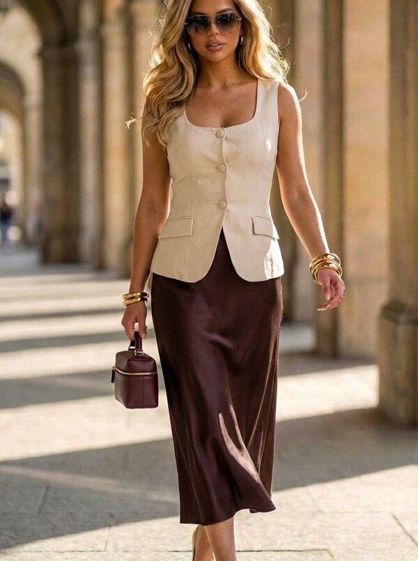 Lizzy skirt dark brown