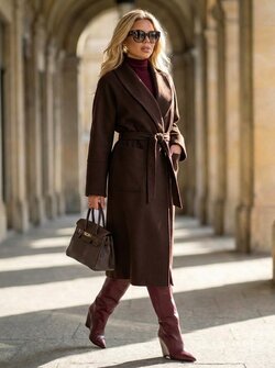 Valentina coat dark brown