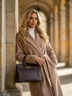 Valentina coat taupe Valentina coat taupe