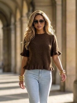 Mira top dark brown Mira top dark brown