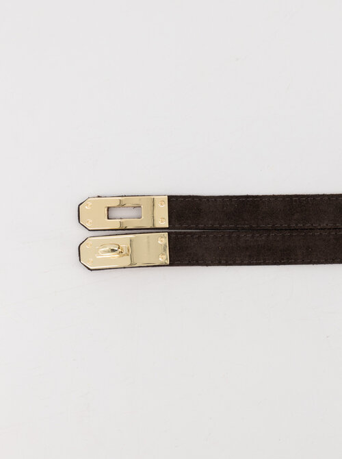 Mia suede belt dark brown Mia suede belt dark brown