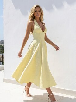 Yellow marylin dress