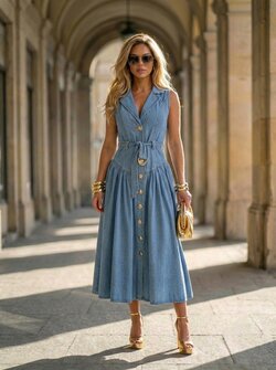 Jolie dress light denim