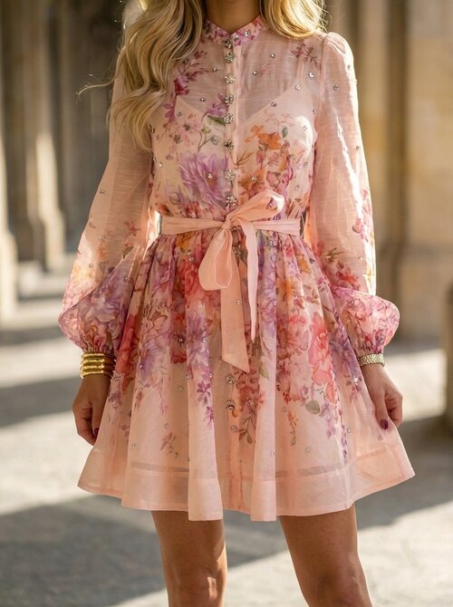 Sylvie dress printed