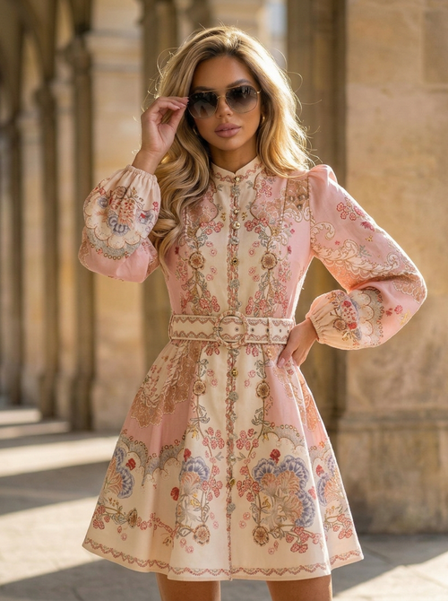 Blush printed dress Blush printed dress