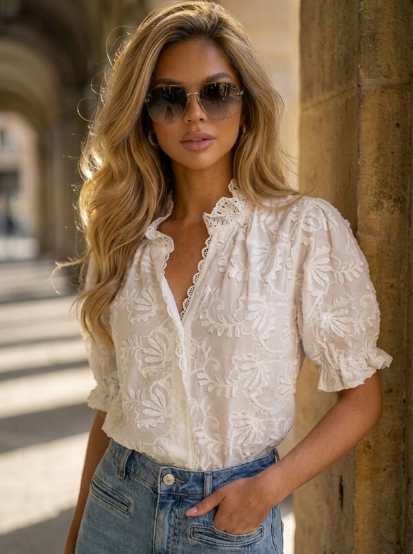 White lace blouse Sofie