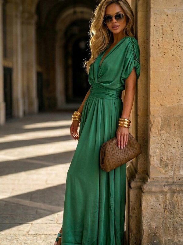Amelie maxi dress emerald