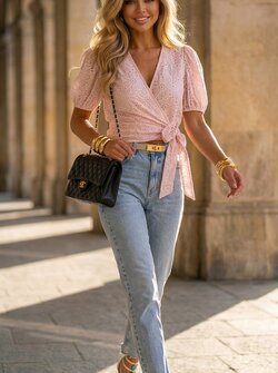 Gaby blouse soft pink