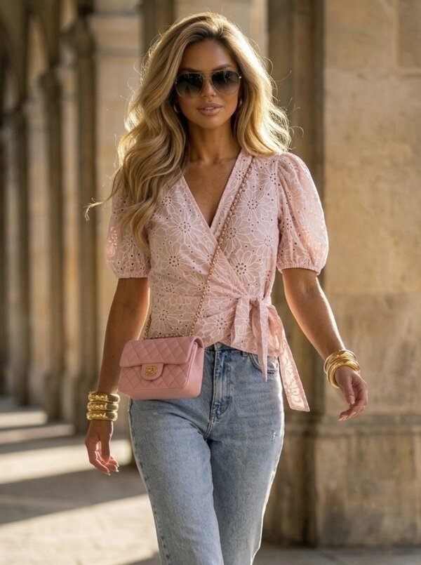 Gaby blouse soft pink