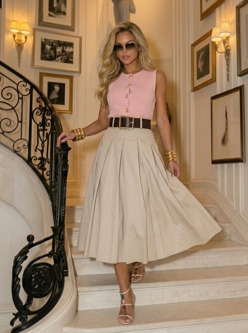 Ella skirt with belt