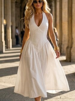Kay dress white