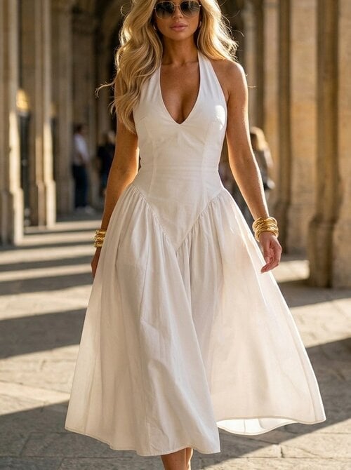 Kay dress white