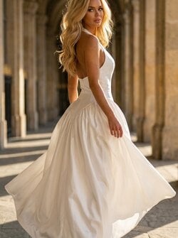 Kay dress white