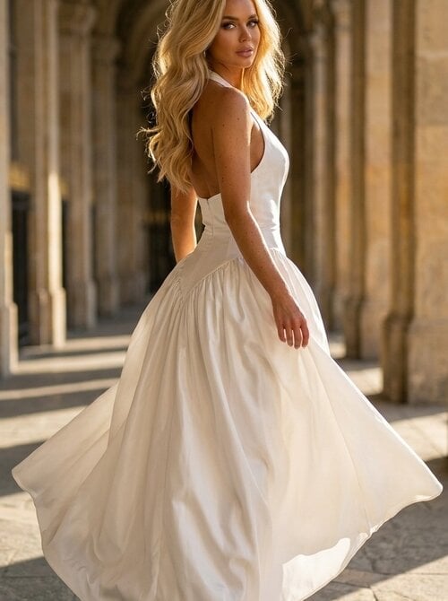 Kay dress white