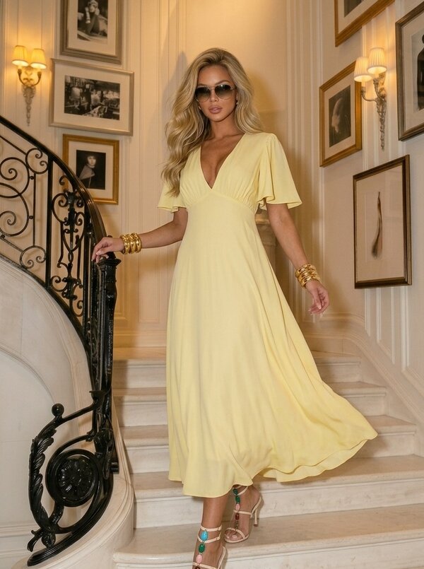Lovely dress yellow