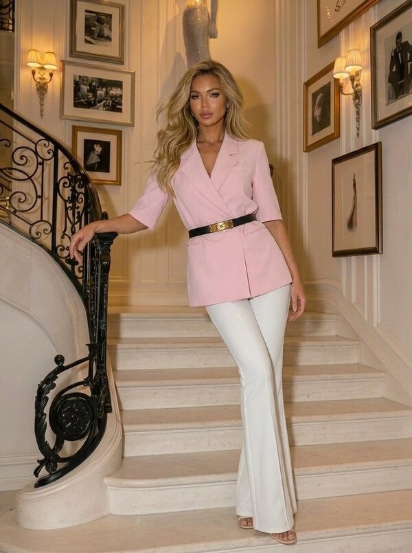 oversized blazer pink