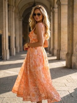 Coral Lolita dress maxi Coral Lolita dress maxi