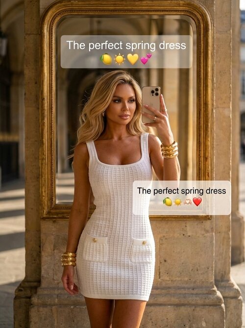Guilia dress white