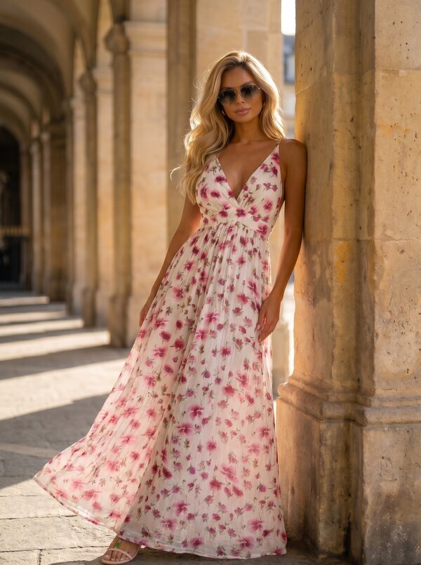 Valery dress floral purple