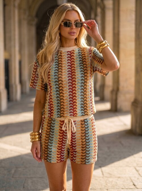Zigzag Sabrina set Yellow