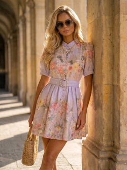 Fayline floral dress lila