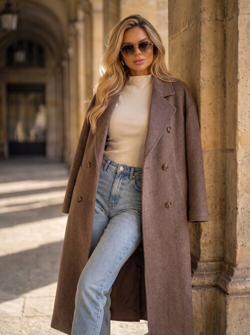 Jasmijn coat taupe Jasmijn coat taupe