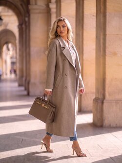 Jasmijn coat taupe Jasmijn coat taupe
