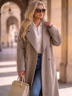 Jasmijn coat taupe Jasmijn coat taupe